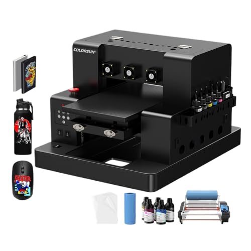 DPLBAZHC Colorsun A3 DTF -Drucker kompatibel mit L805 A3 DTF -Druckmaschine Kompatibel mit Acrylflaschen -Metall -PVC -Kompatibilität(Printer with Ink) von DPLBAZHC