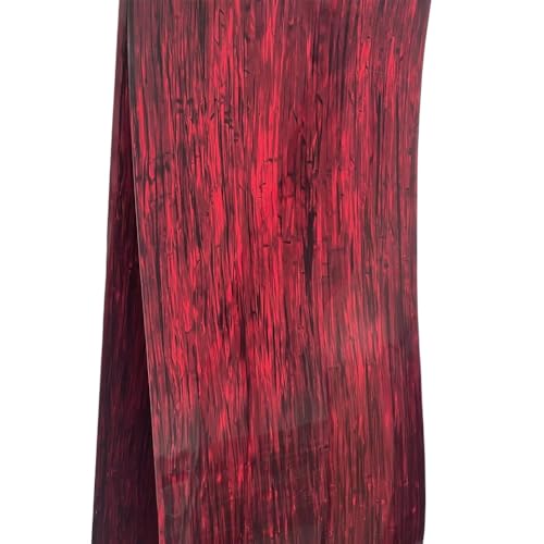DPLBAZHC DIY Drum Wrap 0,50 mm rote Streifen Celluloidblech Kompatibel mit Musikinstrumentendekoration(20 inch x 60 inch) von DPLBAZHC