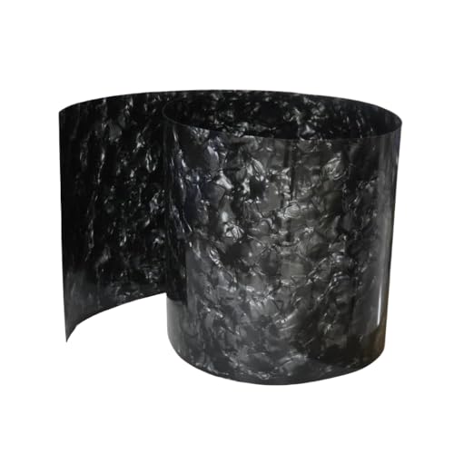 DPLBAZHC Diamant schwarzes Celluloidblatt 0,5 mm 500 mm x 1580 mm DIY Drum Wrap Musical Instrument Dekoration Material kompatibel mit verschiedenen Drum -Kits von DPLBAZHC