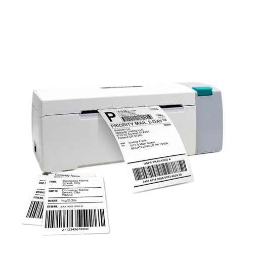 DPLBAZHC Drahtloser Kleiner Versandetikettdrucker Sinker thermischer Drucker 4x6 kompatibel mit Android- und Windows -Systemen(SK45-1 roll) von DPLBAZHC