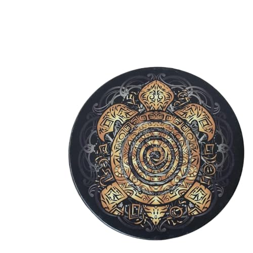 DPLBAZHC Handgefertigter alchemischer Monddrum Craft Desktop Dekoration Kompatibel mit Meditation Spirituelle Musik Klang Heilung Werkzeug(Abstract) von DPLBAZHC