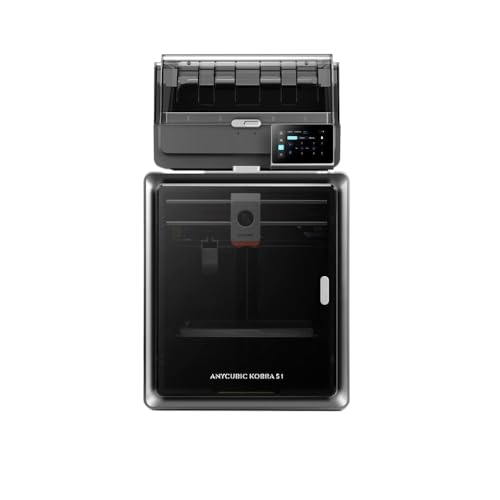 DPLBAZHC Kobra S1 Combo Multi Color 3D -Drucker mit Core XY -Struktur ruhig bis zu 600 mm/s Geschwindigkeit, die mit gemeinsamen 3D -Druckfilamenten kompatibel ist(Kobra S1 Combo) von DPLBAZHC