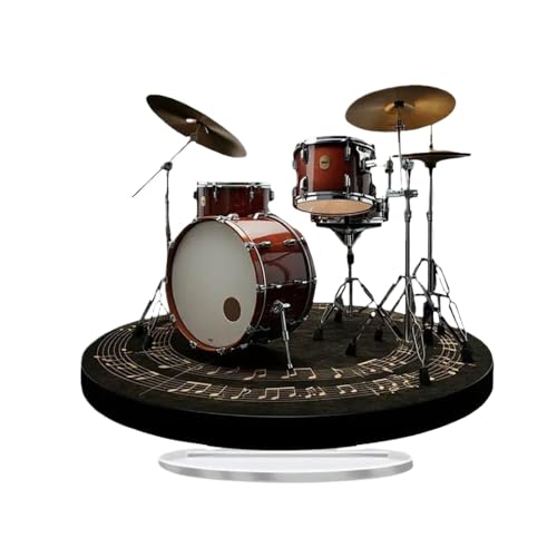 DPLBAZHC Kreative Drum Stand Decor 2D Ornament Acryl -Desktop -Dekoration Kompatibel mit Wohnkultur Modeaccessoires 2025 Design kompatibel mit den meisten Dekor -Stilen von DPLBAZHC