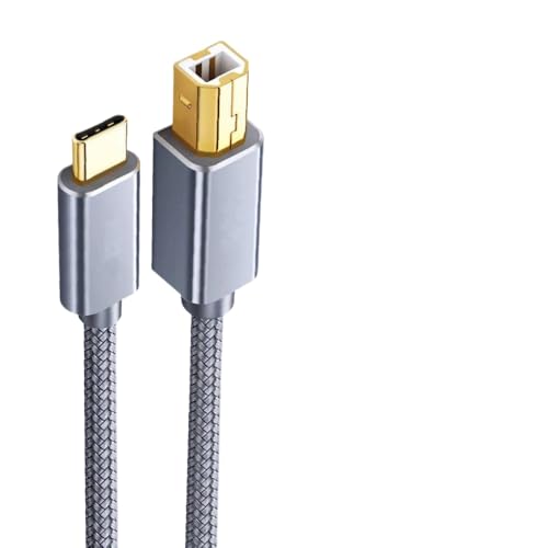 DPLBAZHC USB C -to B -Typ B 2.0 Daten Kompatibel mit kompatible Drucker -Scanner Elektrische Klavier Organ Elektronische Drum -Tastatur USBC USBB(2m) von DPLBAZHC