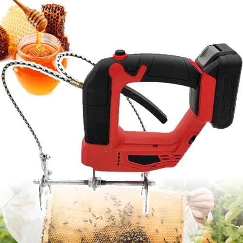 DPLWJPP Brushless Handheld Wireless Bee Shaker,Tragbarer Elektrischer Honig-Extraktor Bienenhaltung Bienen-Schüttelmaschine,Wiederaufladbare Kabellose Imkereiausrüstung,Red-2batteries von DPLWJPP