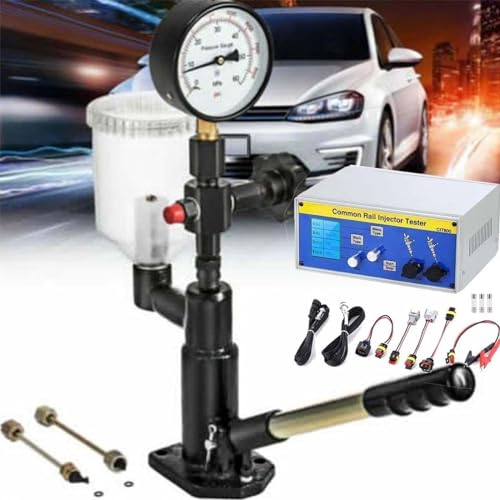 DPLWJPP Common-Rail-Injektor-Tester-Kit,Multifunktions-Diesel-Common-Injektor-Tester,Common Rail Injector Tester Zum Einstellen des Einspritzdüsendrucks Und Zum Testen von DPLWJPP