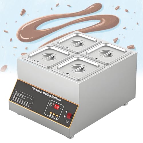 DPLWJPP Schokoladenschmelzen Digitale Temperaturregelung Schokoladenschmelzmaschine 0 °C ~ 85 °C Schokoladenschmelzer für Schokolade Schokolade Temperiermaschine,4cylinders von DPLWJPP