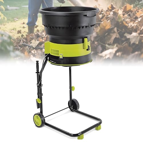 Elektrischer Laubmulcher Komposthäcksler Tragbarer Gartenlaubzerkleinerer 2500w Kabelgebundener Laubzerkleinerer mit Rädern und Aufbewahrungstasche,40M von DPLWJPP
