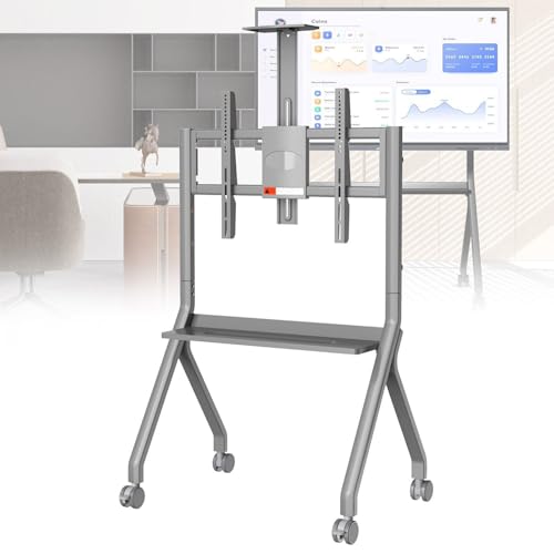 Smart Whiteboard Ständer Boden Tv Ständer mit Feststellbaren Rädern Bodenstehender Tv-Ständer Höhenverstellbar Rollbarer Tv Ständer für Whiteboards und Fernseher,Grey-FD580 Smart Whiteboard Ständer Boden Tv Ständer mit Feststellbaren Rädern Bodenstehender Tv-Ständer Höhenverstellbar Rollbarer Tv Ständer für Whiteboards und Fernseher,Grey-FD580 von DPLWJPP