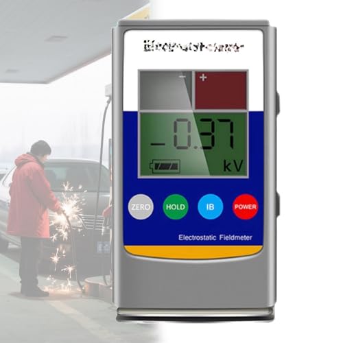 Tragbarer Elektrostatiktester Messgerät zur Erkennung Antistatischer Felder 0–20kv Tragbares Elektrostatikfeldmessgerät für Textilfaserpapier,Gummi und Kunststoff von DPLWJPP
