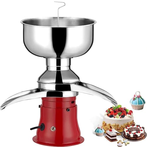 DPLXFPP Elektrischer Frischmilch-Sahne-Separator Milchabschäumer, Professionelle Sahne-Zentrifugalmaschine Mit 8-L-Milchschüssel, 50 L/H Milch- Und Sahne-Butter-Separator-Maschine von DPLXFPP