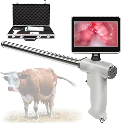 DPLXQPP Ausrüstung Zur Künstlichen Befruchtung Von Kühen,Pistole Für Künstliche Intelligenz Mit Sperma-Videoendoskop Für Kühe,Veterinärfütterungsset Für Pferde,Cattle-220V von DPLXQPP