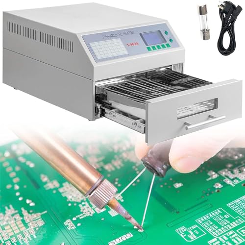 DPLXQPP T-962a Automatische Reflow-Lötmaschine,1500w Professionelle Infrarot-Heizung,Einstellbare Temperatur,Verwendet Für PCB-SMT-Löttests von DPLXQPP