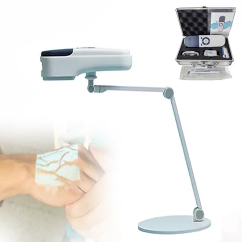 Komplettset Venenlokalisierer Professional,Tragbares Blutgefäß-Detektionsgerät Mit Akku-Anzeige & Energiesparmodus,Projektionsentfernung 25-35cm,Desktopmodel von DPLXQPP