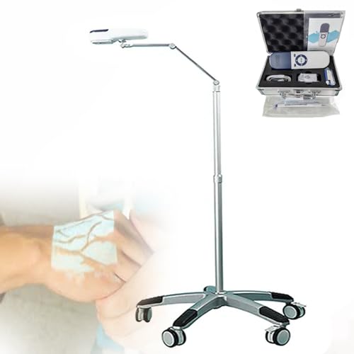 Komplettset Venenlokalisierer Professional,Tragbares Blutgefäß-Detektionsgerät Mit Akku-Anzeige & Energiesparmodus,Projektionsentfernung 25-35cm,Trolleymodel von DPLXQPP