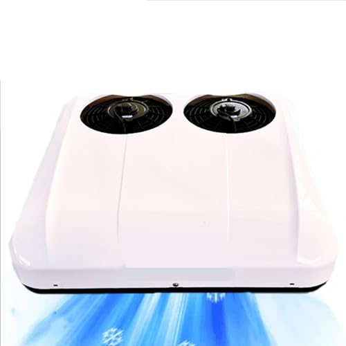 Wohnmobil-Klimaanlage 24v Mit Energiespar-Technologie,Leistungsstarker Scroll-Kompressor & Dual-Fan Kühlung,Auto-Schwenkflügel,Ideal Für Camper & Fernfahrer,24V-White von DPLXQPP