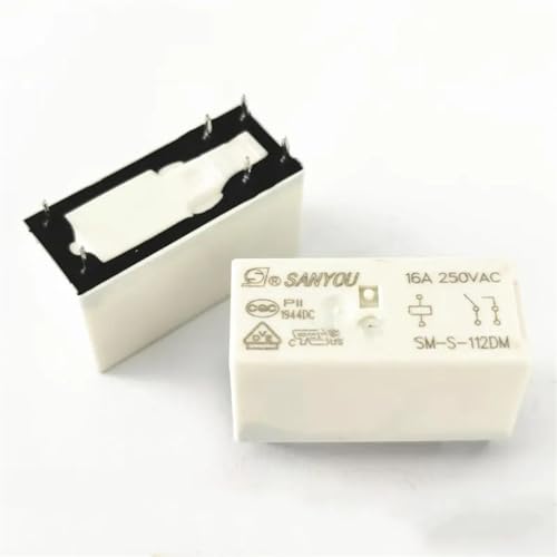 DPNABQOOQ 10 Teile/LOS Neue Relais SM-S-105D 5VDC SM-S-112DM 12VDC SM-S-124DM 24VDC SM S 124DM 24V 12V 5V 6PIN 16A 250VAC (Size : SM-S-112DM-12VDC) von DPNABQOOQ