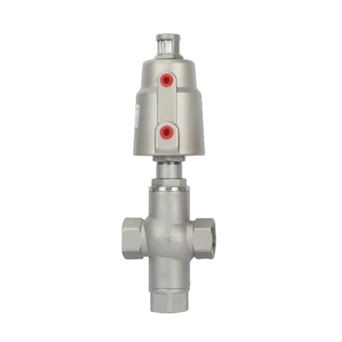 DPNABQOOQ DN20 3-Wege-Pneumatik-Sitzventil 16bar Normalerweise geschlossene Winkelsitzventile mit pneumatischem Antrieb(Double Acting) von DPNABQOOQ