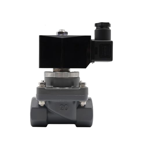 Magnetventil 220 V 24 V Membrandruckventil Wegeventil Korrosionsbeständige Energiespar-Luftventildichtung(Npt-dc24-upvc) von DPNABQOOQ