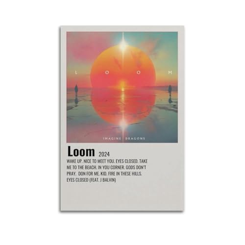 Imagine Dragons LoomArtist Album Cover Poster Leinwand Gemälde Poster Ölgemälde Druck Poster Kunstalbum Home Painting Wohnzimmer Dekoration Leinwand Art Deco Wanddekoration 30 x 45 cm Unframe von DPQICHH