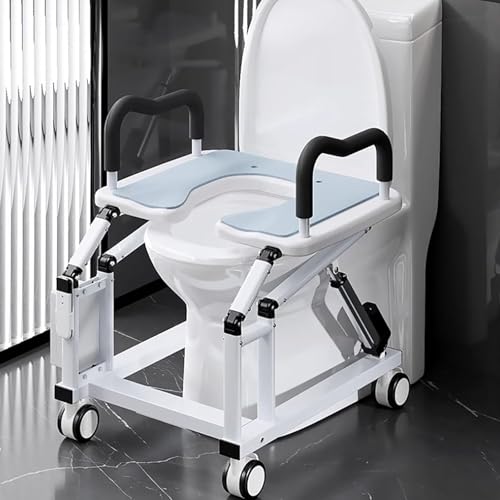 Elektrischer Toilettensitz-Erhöhungsrahmen Für ältere Menschen, Elektrischer Sitzerhöhung Mit Griffen, Kippfunktion, Lifter Für Behinderte, Hebehilfen Wc von DPQYJPP