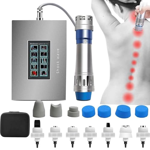 Stosswellentherapie Geräte, Extrakorporale Stoßwellentherapie Gerät Mit 7 Massageköpfen, Zur Linderung Von Gelenk- Und Muskelschmerzen, Behandlung Von Erektiler Dysfunktion von DPQYJPP