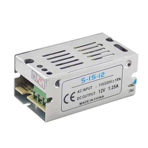 DC 12 volt power supply 1A 2A 5A - 30A AC 110V 220V Power Supply Transformer Switching LED Driver for Strip Light Switch Adapter(12V 1.25A 15W) von DPRPQXCXY