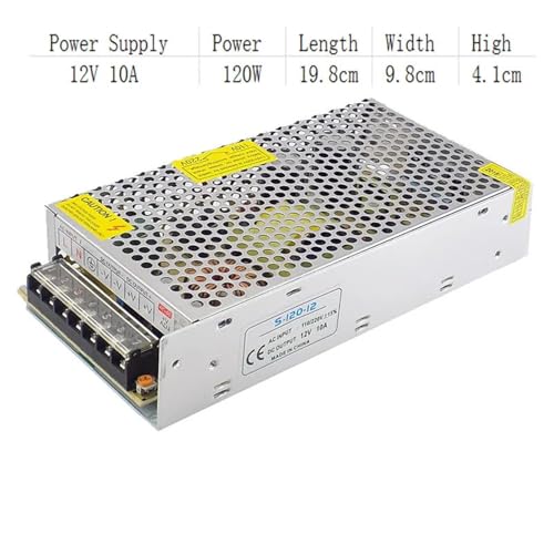 DC 12 volt power supply 1A 2A 5A - 30A AC 110V 220V Power Supply Transformer Switching LED Driver for Strip Light Switch Adapter(12V 10A 120W) von DPRPQXCXY