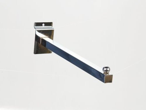 DPS Shopfitting Lamellenwand Paneele Slatwall verchromter Gerader Arm 30cm DPS Shopfitting Lamellenwand Paneele Slatwall verchromter Gerader Arm 30cm von DPS Shopfitting
