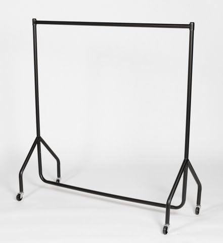 DPS Shopfitting Stabiler Kleiderständer | Rollständer | Kleiderständer mit Rollen | schwarz (150cm) von DPS Shopfitting