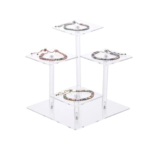 4 schichten Platz Transparent Abnehmbare Acryl Display Stand Halter Rack Kit Blind Box Display Stand Halter Regal von DPSQQ