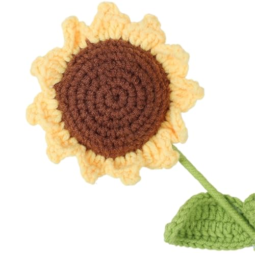 DPSQQ Häkelblumen, gestrickte Blumen, 10 Stück, künstliche handgefertigte Häkelblumen aus Wolle, Hochzeit, Brautstrauß, DIY, Festival, Zuhause, gestrickte Blumen (2)(4) von DPSQQ