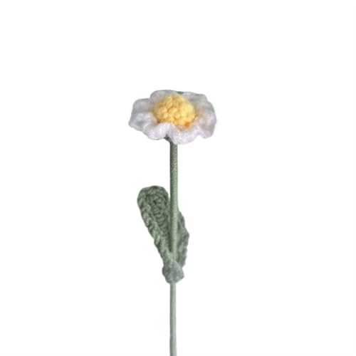 DPSQQ Häkelblumen, gestrickte Blumen, DIY-Strickstrauß, Rosenblumenstrauß, Handgestrickte Kunstblumen, Strickblumen, Heimtisch, Häkelblumenstrauß, gestrickte Blumen (1)(15) von DPSQQ