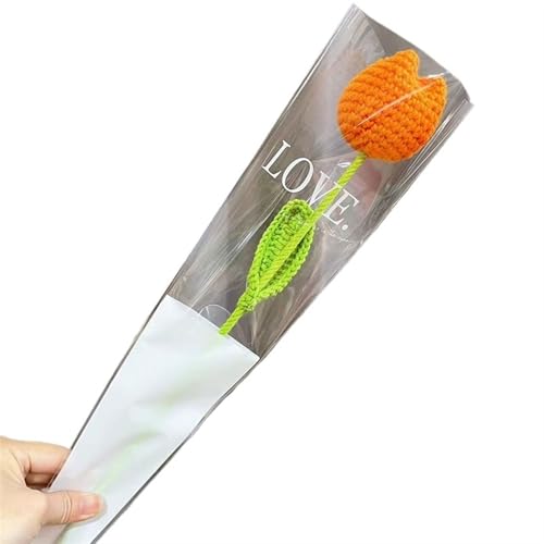 DPSQQ Häkelblumen, gestrickte Blumen, DIY-Strickstrauß, Rosenblumenstrauß, Handgestrickte Kunstblumen, Strickblumen, Heimtisch, Häkelblumenstrauß, gestrickte Blumen (1)(18) von DPSQQ