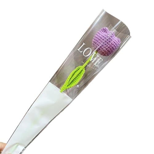 DPSQQ Häkelblumen, gestrickte Blumen, DIY-Strickstrauß, Rosenblumenstrauß, Handgestrickte Kunstblumen, Strickblumen, Heimtisch, Häkelblumenstrauß, gestrickte Blumen (1)(19) von DPSQQ