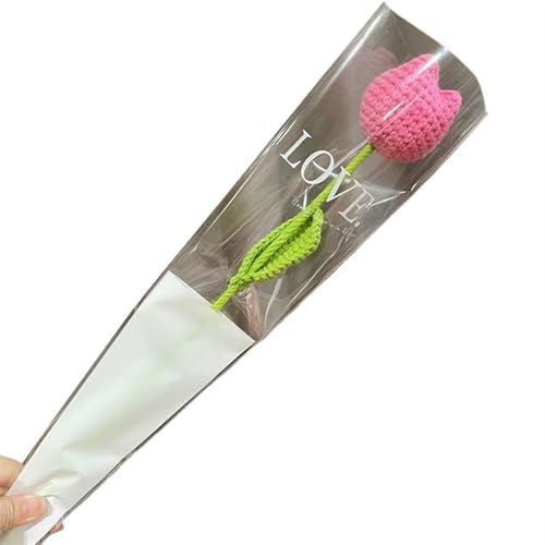DPSQQ Häkelblumen, gestrickte Blumen, DIY-Strickstrauß, Rosenblumenstrauß, Handgestrickte Kunstblumen, Strickblumen, Heimtisch, Häkelblumenstrauß, gestrickte Blumen (1)(22) von DPSQQ