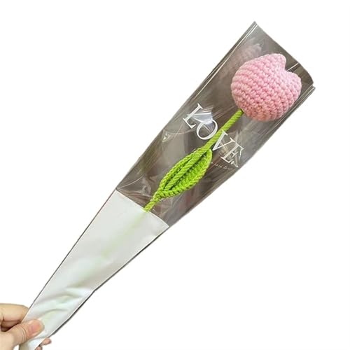 DPSQQ Häkelblumen, gestrickte Blumen, DIY-Strickstrauß, Rosenblumenstrauß, Handgestrickte Kunstblumen, Strickblumen, Heimtisch, Häkelblumenstrauß, gestrickte Blumen (1)(24) von DPSQQ