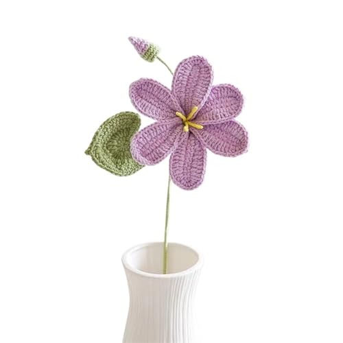 DPSQQ Häkelblumen, gestrickte Blumen, handgestrickter Lilienstrauß, handgefertigt, gehäkelt, künstliche Blumen, DIY, Hochzeit, Zuhause, Tischdekoration, handgefertigte gestrickte Blumen (E)(E) von DPSQQ