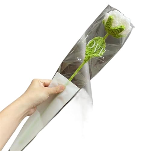DPSQQ Häkelblumen, gestrickte Blumen, simulierte handgefertigte Rosen-Kunstblumen, Wolle, Strickrosen, Häkel-Heimstrauß-Dekorationen, gestrickte Blumen (09)(9) von DPSQQ