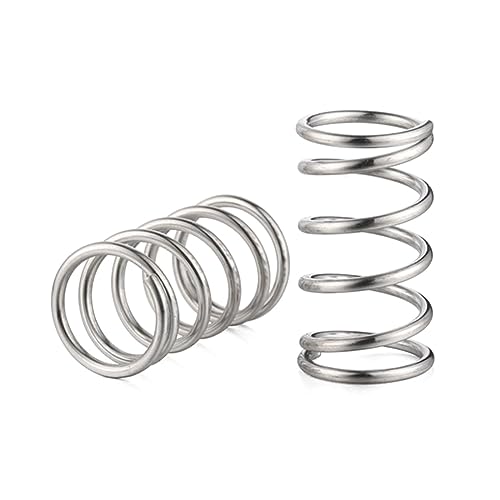 Druckfedern, 10 Stück, Druckfeder aus Edelstahl 304, Drahtdurchmesser 0,2 mm / 0,3 mm, 0,3 x 6 x 10 mm(0.2x1.5x25mm) von DPSQQ