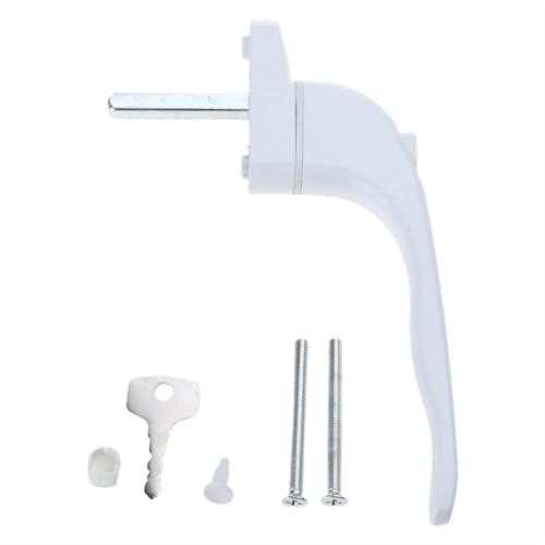 Fenstergriff, UPVC Weiß Universal-Fenstergriff for Schlüsselverriegelung for Doppelverglasung von DPSQQ