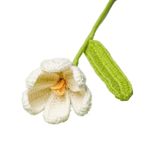 Häkelblumen, gestrickte Blumen, 5 Stück, Strickblumen, Tulpen, Blumenstrauß, Simulationsblume for Hochzeit, Blumenstrauß, handgefertigte Häkelblumen, Geschenkartikel, gestrickte Blumen (Rosa)(White) Häkelblumen, gestrickte Blumen, 5 Stück, Strickblumen, Tulpen, Blumenstrauß, Simulationsblume for Hochzeit, Blumenstrauß, handgefertigte Häkelblumen, Geschenkartikel, gestrickte Blumen (Rosa)(White) von DPSQQ