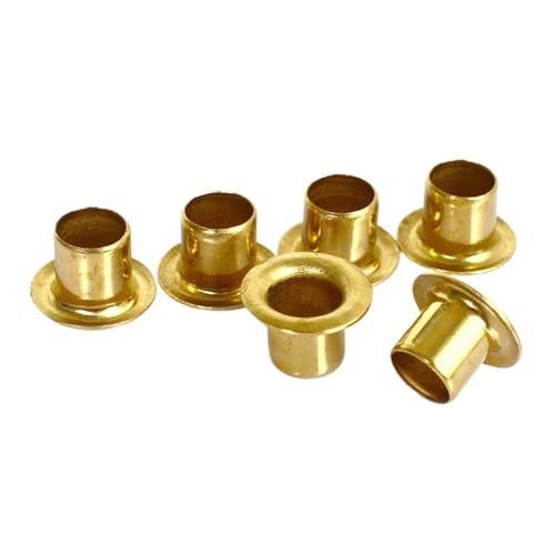 Hohlnieten, Messing-Hohlniet-Einsatzmuttern Leiterplatten-PCB-Nägel Rohrnietmuttern M0,9 M1,5 M2 M2,5 M3 M4 M5 M6(M4x4mm(50pcs))(M1.5x3mm(100pcs)) von DPSQQ