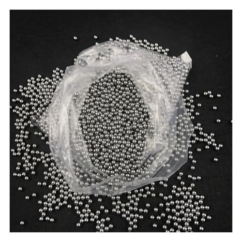 Präzisionslagerstahlkugeln, 200 Stück 304 Edelstahl Hochpräzise Lagerstahlkugel, 4,5 mm 5,55 6,35 7,14 8 8,5 9 9,525 mm Massive kleine Stahlkugel, Fahrradlagerzubehör(6mm)(6.35mm) von DPSQQ