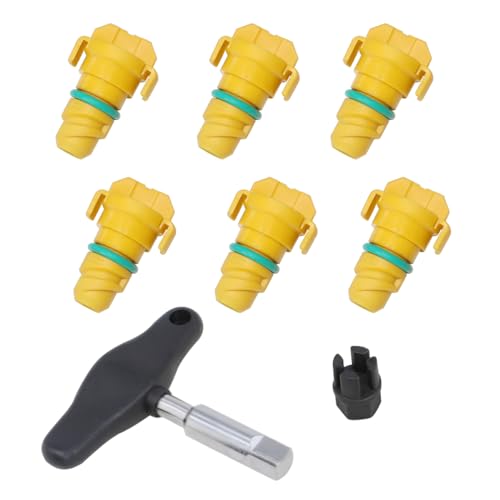 Ölablassschraube, kompatibel mit Ford F150 Mustang Bronco Edge Lincoln Explorer 2.7, 3.0, 3.5, 5.0 KX6Z6730B KX6Z-6730-B FT4Z-6730-A BC3Z-6730-A mit Ölablassschrauben-Entfernungswerkzeug und Adapter, von DPTOOL