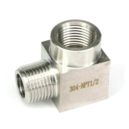 1/2" NPT Female To Male Elbow 304 Stainless Steel Pipe Fitting Water Gas Oil 1/2" NPT Female To Male Elbow 304 Stainless Steel Pipe Fitting Water Gas Oil von DPURPIWADY