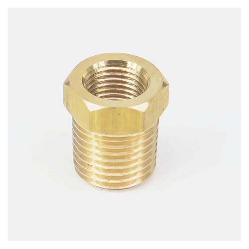 1/4" BSPT Male x 1/8" NPT Female Reducing Bushing Brass Pipe Fitting Connector Adapter Air Gas Fuel Water 1/4" BSPT Male x 1/8" NPT Female Reducing Bushing Brass Pipe Fitting Connector Adapter Air Gas Fuel Water von DPURPIWADY