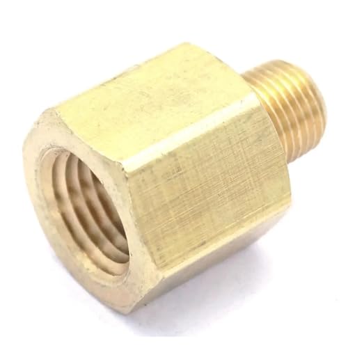 1/8" NPT Male x 1/4" NPT Female Brass Pipe Fitting Connector Adapter For Pressure Gauge Air Gas Fuel Water 1/8" NPT Male x 1/4" NPT Female Brass Pipe Fitting Connector Adapter For Pressure Gauge Air Gas Fuel Water von DPURPIWADY