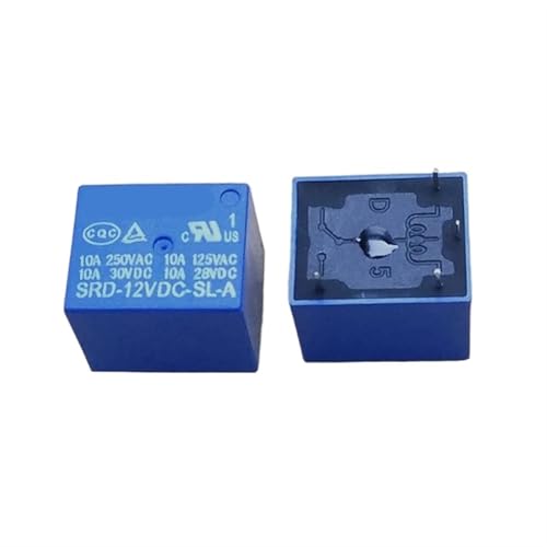 10 Pcs DC 12V Coil SPDT 4 Pin Power Relay PCB Type SRD-12VDC-SL-A von DPURPIWADY