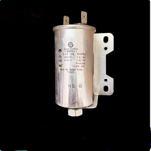 1PCS CBB65A-1 450V Two inserts with screws Aluminum shell electronic starter start capacitor 8UF With bracket 1PCS CBB65A-1 450V Two inserts with screws Aluminum shell electronic starter start capacitor 8UF With bracket von DPURPIWADY